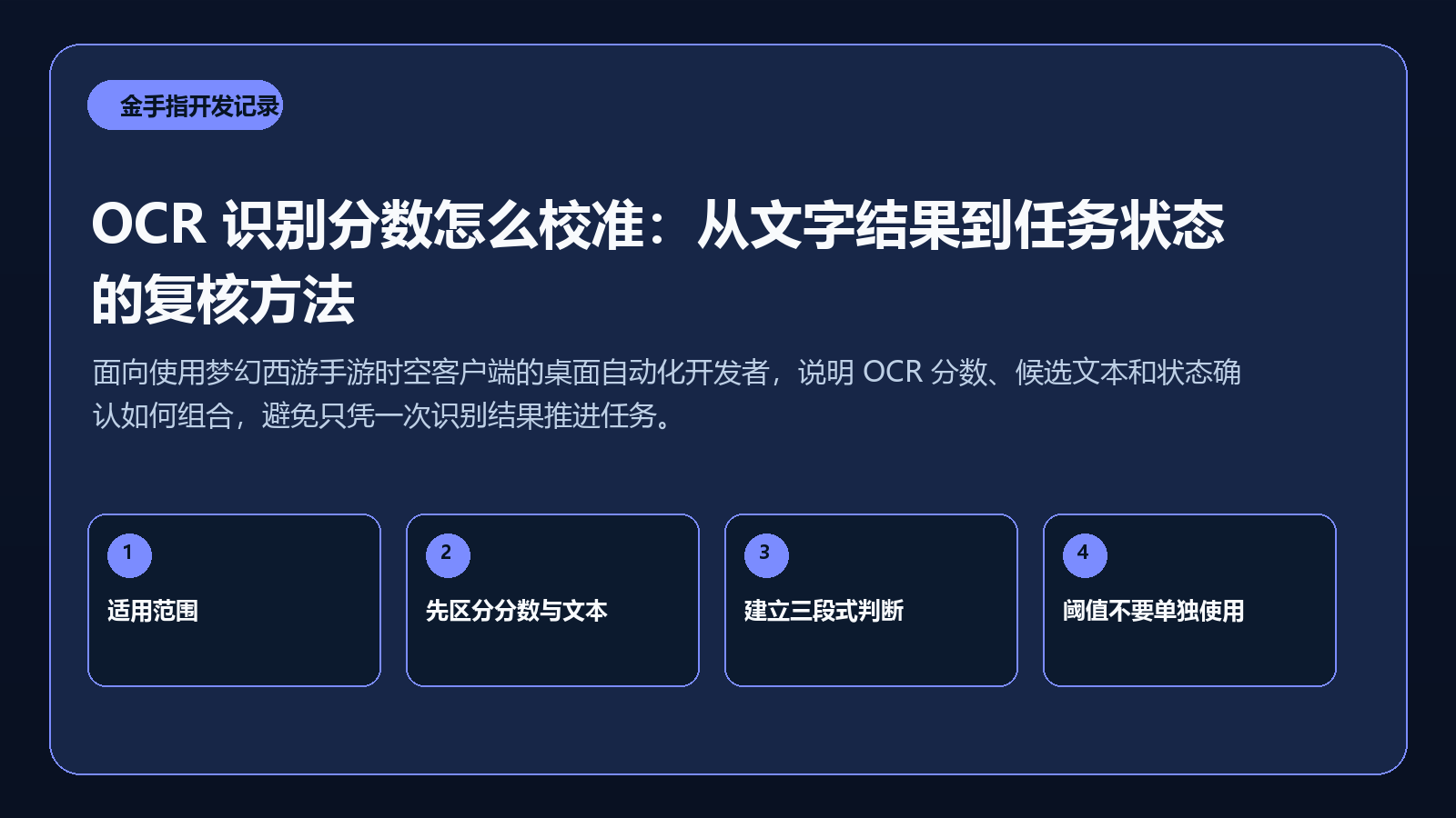 OCR 置信度校准抽象封面图